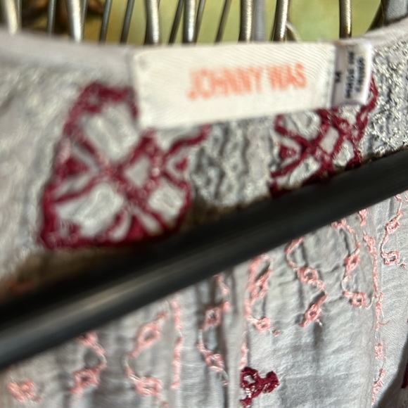 Johnny was M embroidered silk cotton dress - Picture 2 of 5